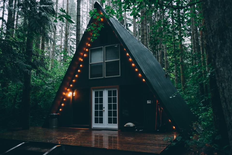 Chalet en bois en montagne